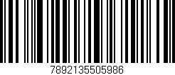 Código de barras (EAN, GTIN, SKU, ISBN): '7892135505986'