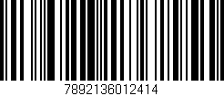 Código de barras (EAN, GTIN, SKU, ISBN): '7892136012414'