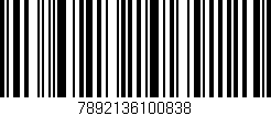 Código de barras (EAN, GTIN, SKU, ISBN): '7892136100838'