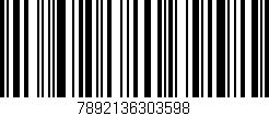Código de barras (EAN, GTIN, SKU, ISBN): '7892136303598'