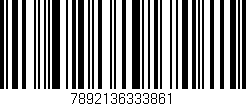 Código de barras (EAN, GTIN, SKU, ISBN): '7892136333861'