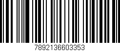 Código de barras (EAN, GTIN, SKU, ISBN): '7892136603353'