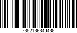 Código de barras (EAN, GTIN, SKU, ISBN): '7892136640488'