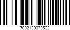 Código de barras (EAN, GTIN, SKU, ISBN): '7892138378532'
