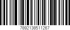 Código de barras (EAN, GTIN, SKU, ISBN): '7892138511267'