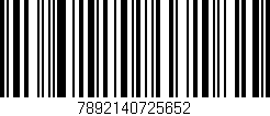Código de barras (EAN, GTIN, SKU, ISBN): '7892140725652'