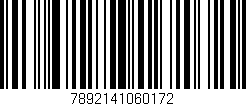Código de barras (EAN, GTIN, SKU, ISBN): '7892141060172'
