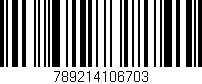 Código de barras (EAN, GTIN, SKU, ISBN): '789214106703'