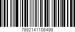 Código de barras (EAN, GTIN, SKU, ISBN): '7892141106498'