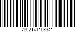 Código de barras (EAN, GTIN, SKU, ISBN): '7892141106641'