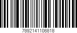 Código de barras (EAN, GTIN, SKU, ISBN): '7892141106818'