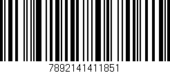 Código de barras (EAN, GTIN, SKU, ISBN): '7892141411851'