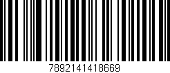 Código de barras (EAN, GTIN, SKU, ISBN): '7892141418669'
