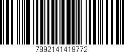 Código de barras (EAN, GTIN, SKU, ISBN): '7892141419772'