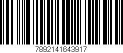 Código de barras (EAN, GTIN, SKU, ISBN): '7892141643917'