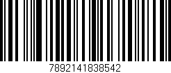 Código de barras (EAN, GTIN, SKU, ISBN): '7892141838542'