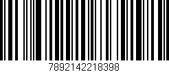 Código de barras (EAN, GTIN, SKU, ISBN): '7892142218398'