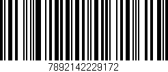 Código de barras (EAN, GTIN, SKU, ISBN): '7892142229172'