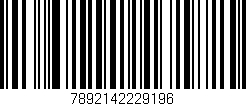 Código de barras (EAN, GTIN, SKU, ISBN): '7892142229196'