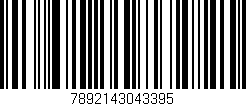 Código de barras (EAN, GTIN, SKU, ISBN): '7892143043395'