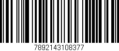Código de barras (EAN, GTIN, SKU, ISBN): '7892143108377'