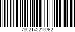 Código de barras (EAN, GTIN, SKU, ISBN): '7892143218762'