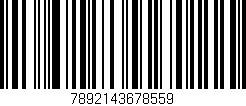 Código de barras (EAN, GTIN, SKU, ISBN): '7892143678559'