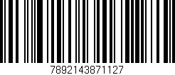 Código de barras (EAN, GTIN, SKU, ISBN): '7892143871127'