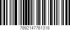 Código de barras (EAN, GTIN, SKU, ISBN): '7892147761318'