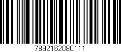 Código de barras (EAN, GTIN, SKU, ISBN): '7892162080111'