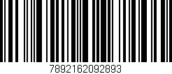 Código de barras (EAN, GTIN, SKU, ISBN): '7892162092893'