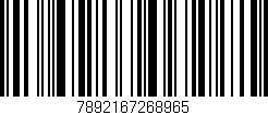 Código de barras (EAN, GTIN, SKU, ISBN): '7892167268965'