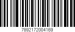 Código de barras (EAN, GTIN, SKU, ISBN): '7892172004169'