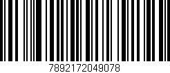 Código de barras (EAN, GTIN, SKU, ISBN): '7892172049078'
