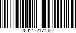 Código de barras (EAN, GTIN, SKU, ISBN): '7892172171922'