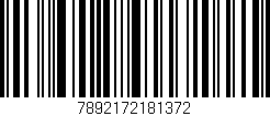 Código de barras (EAN, GTIN, SKU, ISBN): '7892172181372'