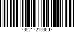 Código de barras (EAN, GTIN, SKU, ISBN): '7892172188807'
