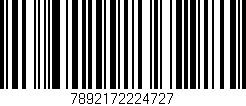 Código de barras (EAN, GTIN, SKU, ISBN): '7892172224727'
