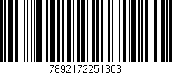 Código de barras (EAN, GTIN, SKU, ISBN): '7892172251303'