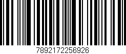 Código de barras (EAN, GTIN, SKU, ISBN): '7892172256926'