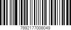 Código de barras (EAN, GTIN, SKU, ISBN): '7892177008049'