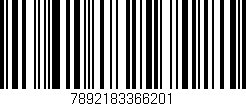 Código de barras (EAN, GTIN, SKU, ISBN): '7892183366201'