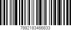 Código de barras (EAN, GTIN, SKU, ISBN): '7892183466833'