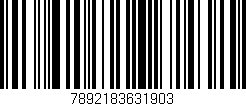 Código de barras (EAN, GTIN, SKU, ISBN): '7892183631903'
