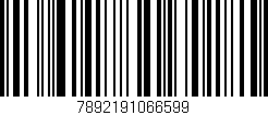 Código de barras (EAN, GTIN, SKU, ISBN): '7892191066599'