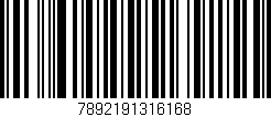 Código de barras (EAN, GTIN, SKU, ISBN): '7892191316168'