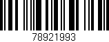 Código de barras (EAN, GTIN, SKU, ISBN): '78921993'