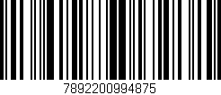 Código de barras (EAN, GTIN, SKU, ISBN): '7892200994875'