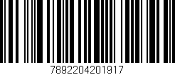 Código de barras (EAN, GTIN, SKU, ISBN): '7892204201917'