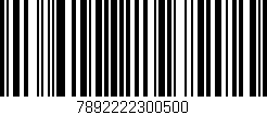 Código de barras (EAN, GTIN, SKU, ISBN): '7892222300500'